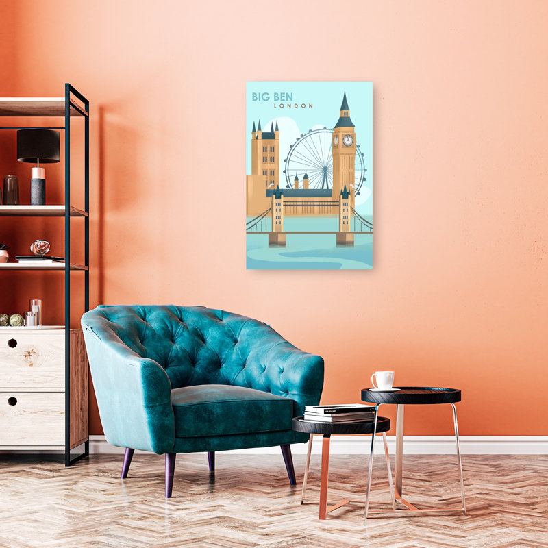 London Abstract Contemporary Architecture City Wall Art Print, 91.44cm H x 60.96cm W