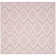 Waukena Hand Woven Flat Weave Wool/Cotton Geometric Rug in Pink/Ivory