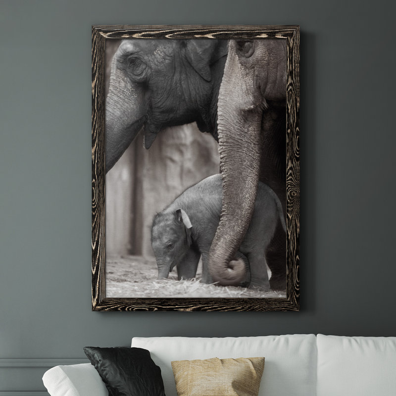 Family Moment - Photographie de cadre photo sur toile, Cadre noir, H 44 po x l 31 po x P 1 po
