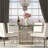     Pangea Home Dexter Modern Upholstered Faux/Vegan Leather Dining Side Chair (Set of 2) – Upholstered Dining Chairs with Steel Legs, Contemporary Kitchen & Dining Room Seating - White with Silver Legs-266884704-266883486