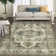 Oriental Machine Washable Rug with Rubber Backing for Living Room Durable Vintage Floor Carpet Easy-Cleaning Rug