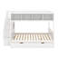Lit simple superposé au dessus d'un lit double avec tablettes, escalier de rangement et tiroirs-1598783198