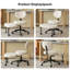 Fauteuil de bureau en velours sans accoudoirs-873815416