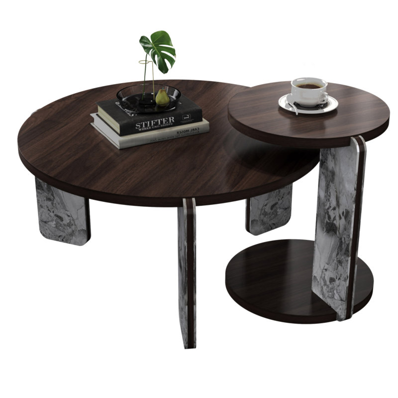 Modern Coffee Table With End Table Set