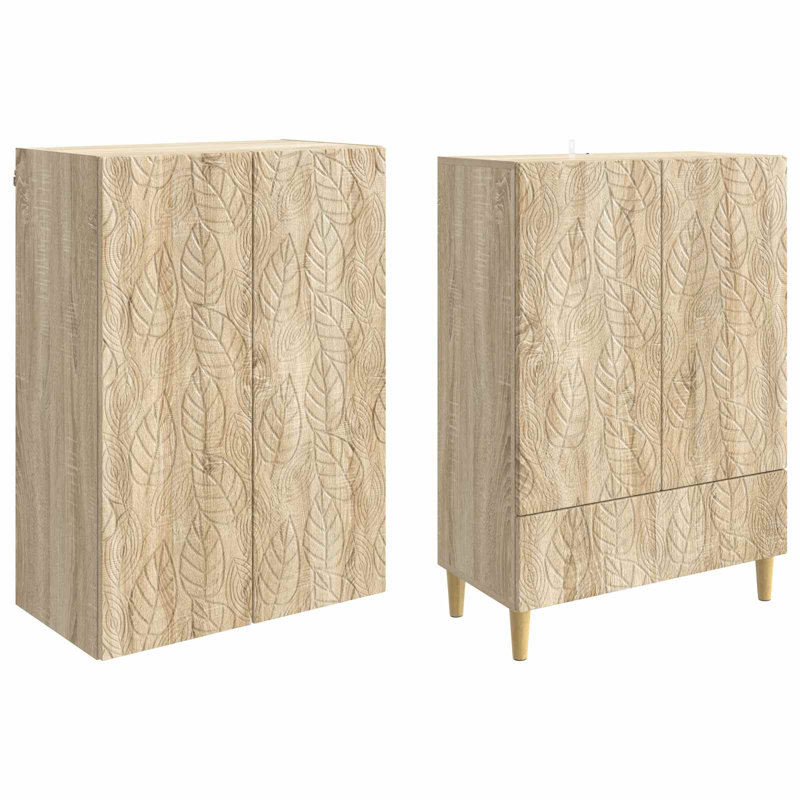 4 -Door 3 Storage Cabinet, Sonoma Oak