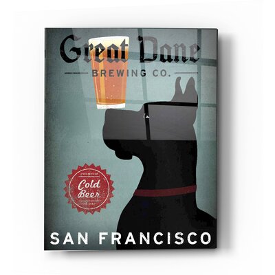 Great Dane Brewing Co San Francisco by Ryan Fowler - Unframed Graphic Art -  Red Barrel Studio®, 8F84D3FE06DF4F408A12C09D1F5744C2