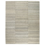 Spectrum Striped Hand-Knotted Wool Brown/Gray Area Rug