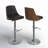 Archaimbaud Adjustable Faux Leather Bar Stool with Rounded T Footrest-93726511-93726515