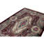Tapis unique rouge / beige / vert noué à la main de 5 pi 9 po x 8 pi 9 po