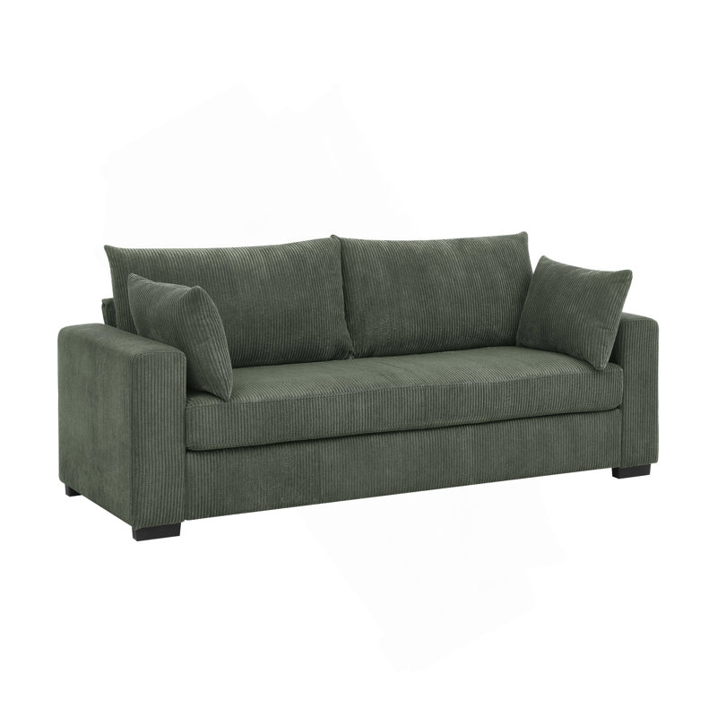 Coastal Haven Corduroy Sofa, Green