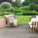 Richarson Rectangle Geometric Machine Woven Polypropylene/Polyester Indoor/Outdoor Area Rug in Charcoal/Gray