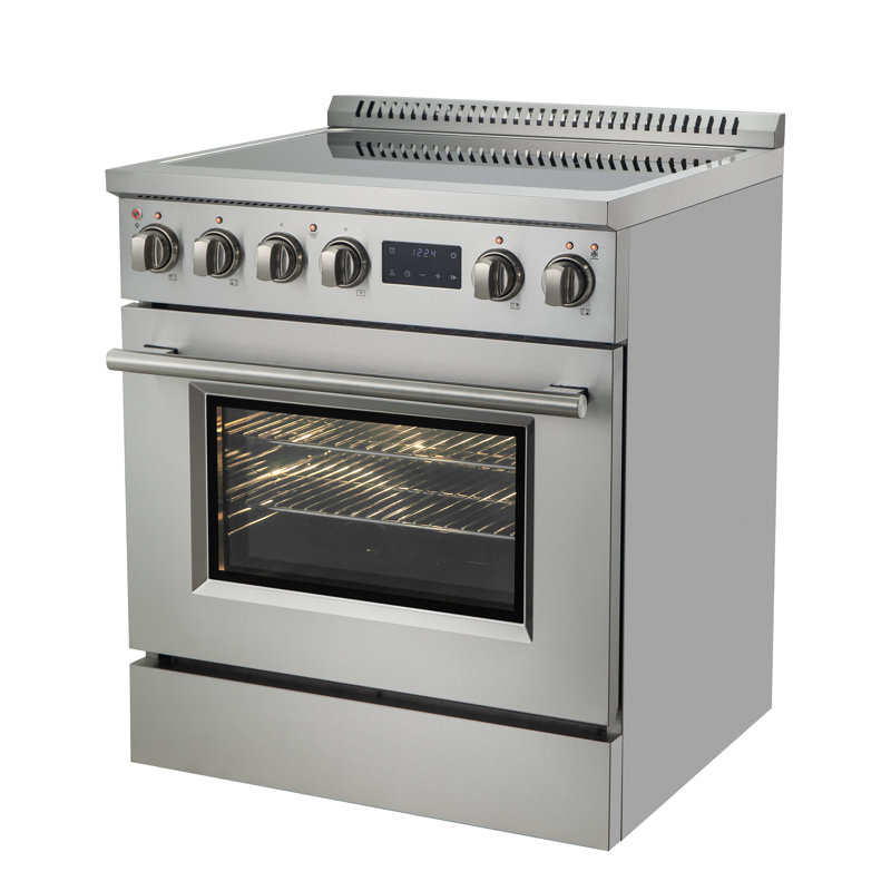 Cuisinière à induction 30 po Forno Torino, four à convection véritable, friture à l'air, air sous vide, acier inoxydable