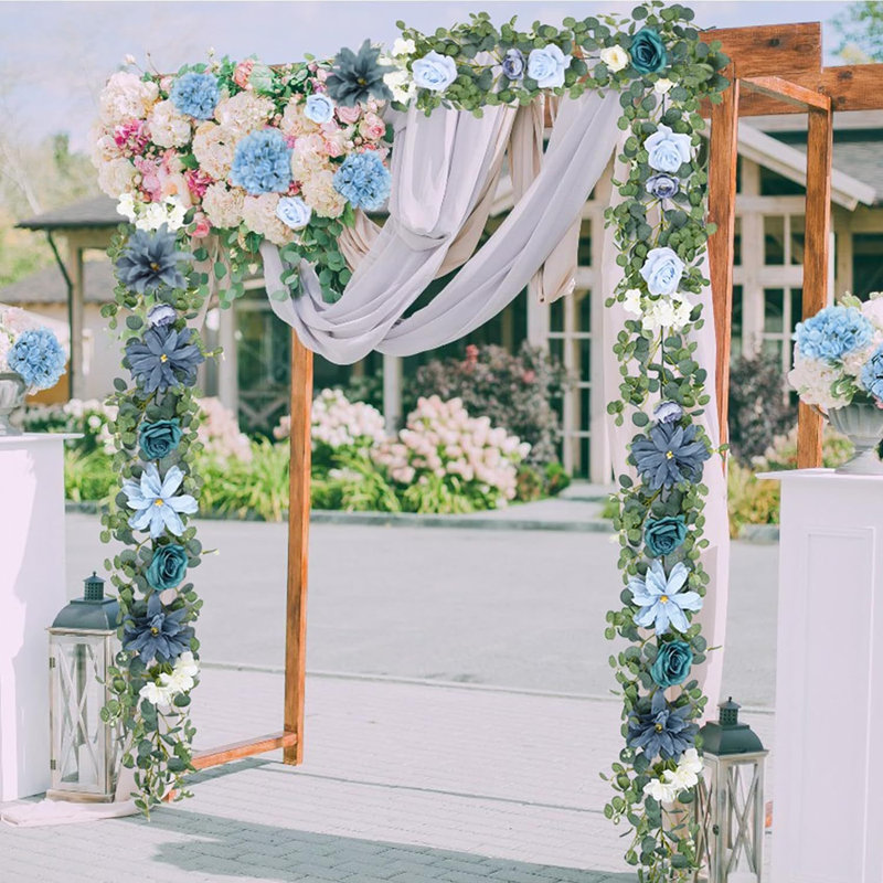 Artificial Eucalyptus Greenery With Flowers