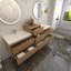 Ensemble de meuble-lavabo mural double 67 po Moreno Bailey