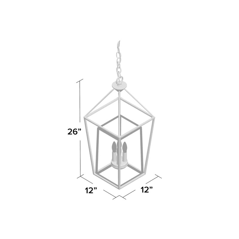 Luminaire suspendu géométrique à 4 lumières Aadyanth, Bronze huilé