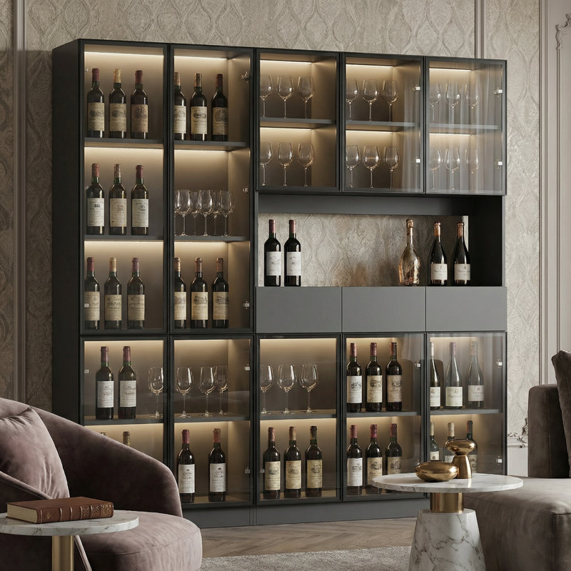 Choinski Dining Cabinet, Black