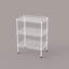 Unité de rangement multi-usage en métal 3 couches, blanc, pour différentes pièces - cadre, épissure, étagère