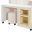 Lit plateforme Elowen Modern Glam avec bureau intégré et rails de sécurité-1898983939-1898983940