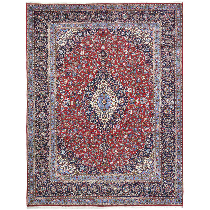 Tapis oriental rouge unique 10X13 One-of-a-Kind