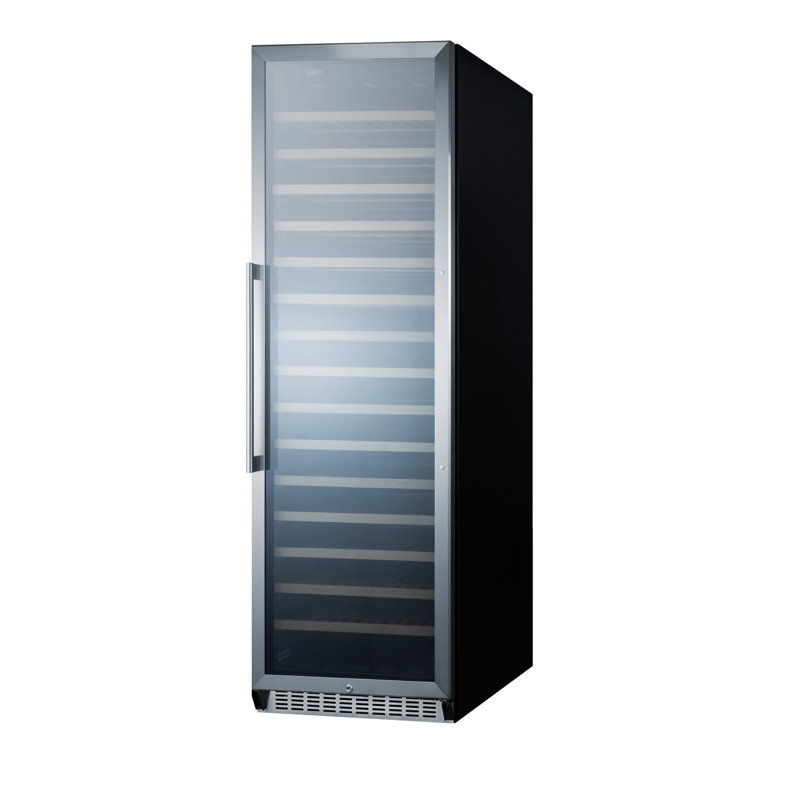 Summit Appliance Single Zone 23.63'' Freestanding 171 Bottle Wine Refrigerator with Reversible Door
