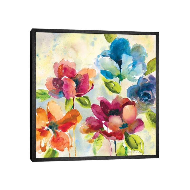 Colour My World II by Carol Robinson - Painting on Canvas, 66.04 cm H x 66.04 cm W, Black Framed