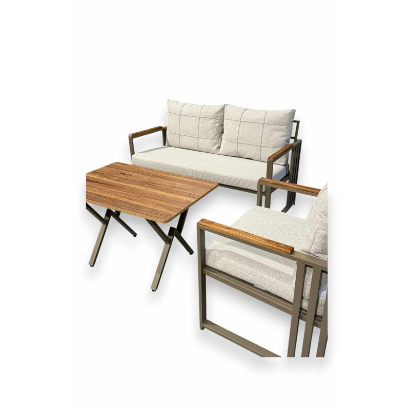 Ensemble de mobilier de jardin, Beige