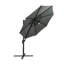 Sherell 292.5cm Lighted Cantilever Parasol with Crank Lift , Counter Weights Included-292388313