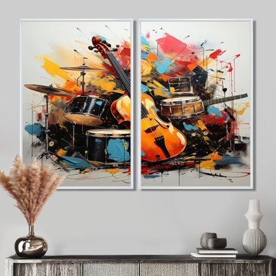 Music Vibrant Rhythms Bold - Music Music, reproduction d'art sur toile
