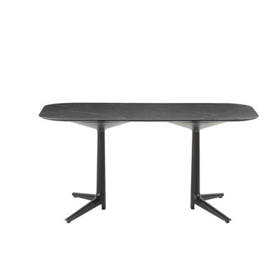 Multiplo Stone Double Pedestal Dining Table