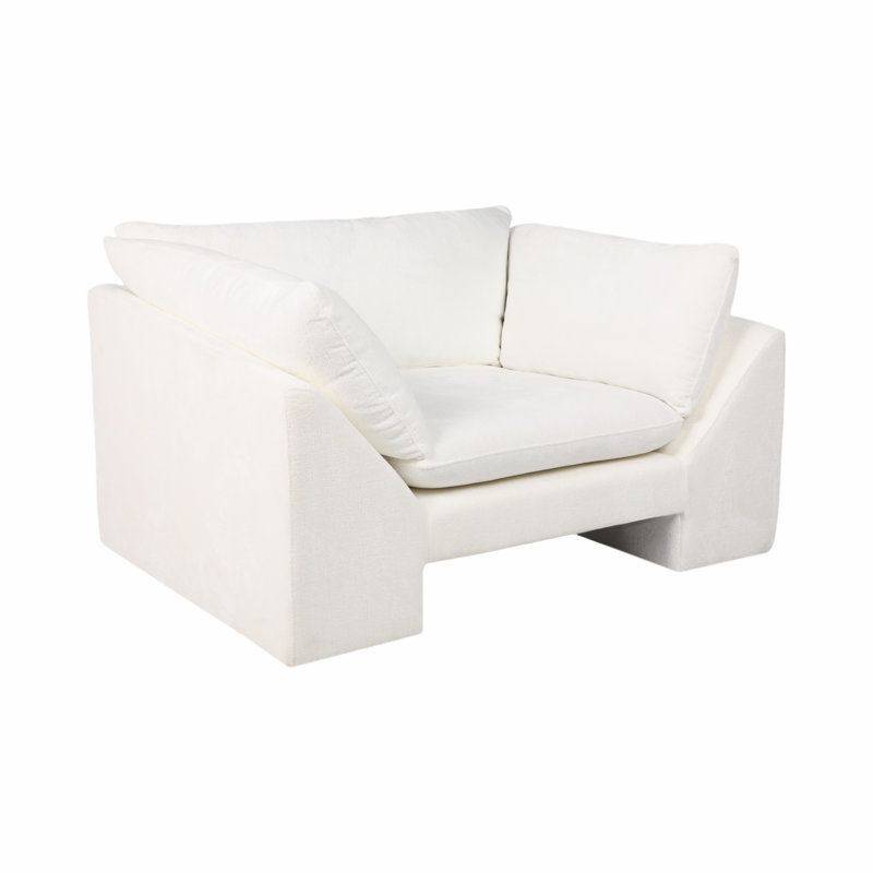 Fauteuil d'appoint 55 po Belova, blanc