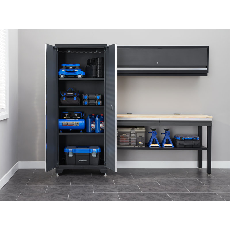 Bold Series 8 Piece Complete Storage System Set, Gray/Bamboo