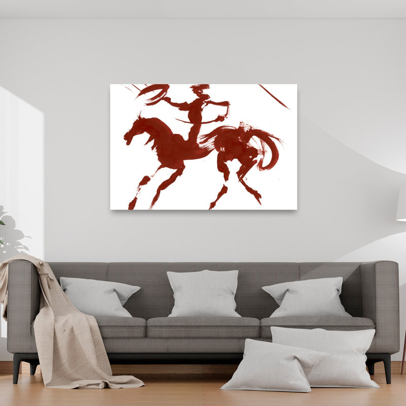 Cheval au galop, cheval contemporain abstrait, reproduction d'art mural, H 40 po x l 60 po