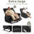 Manual Swivel Recliner Chair with Massage and Remote Control, PU Leather Lounge Chair with Side Pocket and Wide Single Seat