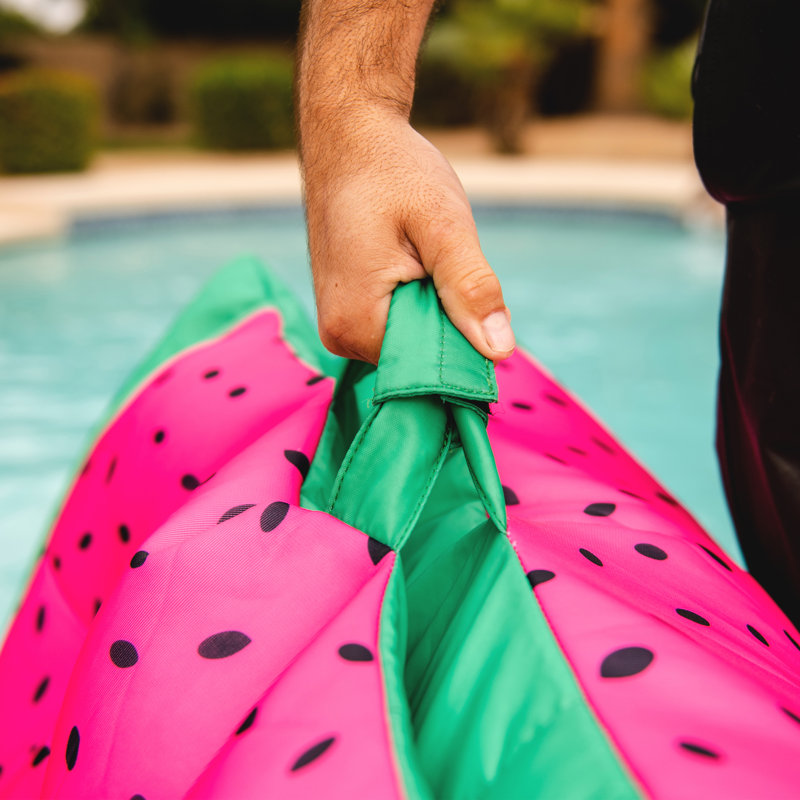 Flotteur Big Joe Lagoon, sans gonflage nécessaire, Melon estival, Lagoon Lounger