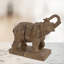 ELEPHANT BOOKENDS 23cm Carved Wood Effect