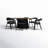 Buffolino 6 - Person Pedestal Dining Set-98202744-98202746