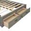 Lit plateforme double avec de grands tiroirs de rangement-735916633