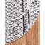 Tapis à motif abstrait noir et beige Victorville-1388034014