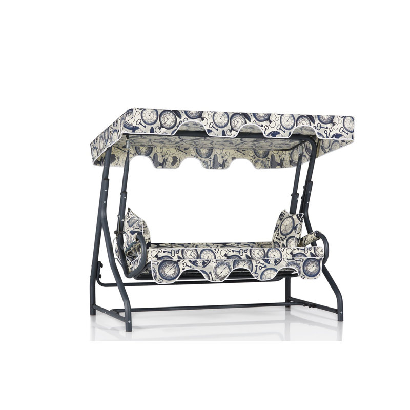 Chaise hamac Rishikesh, Globe bleu beige