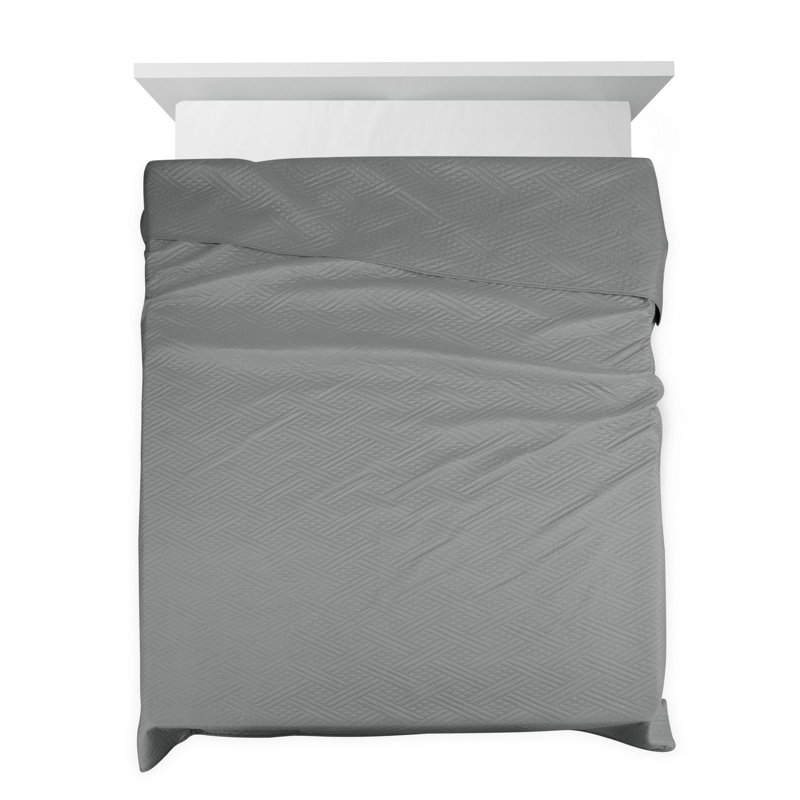 Stoughton Polyester Solid Colour Bedspread, W200 x L220cm, Cream