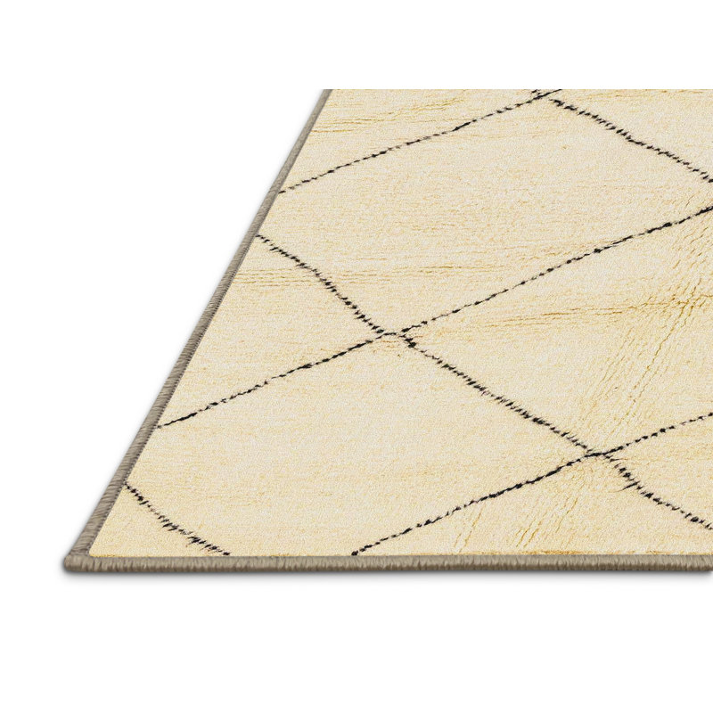 Geometric Indoor Rug, Rectangle 5' x 8'