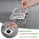 4.33'' Square Grid Shower Drain With Flange