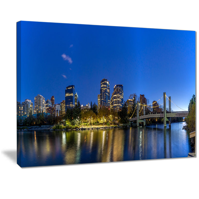 « calgary horizon », impression sur toile, H 20 po x l 20 po x P 1 po