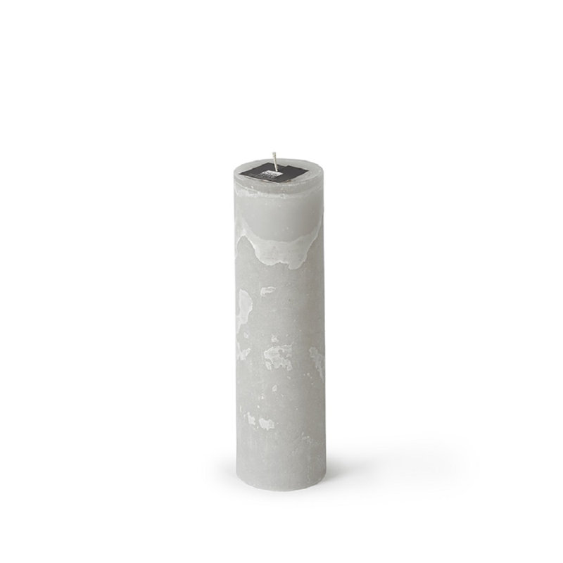 Bougie cylindrique sans parfum, Lin, H 17,75 po x l 2,75 po x P 2,75 po