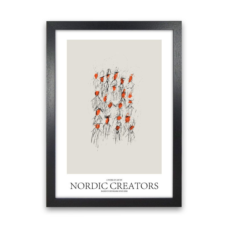 The People - Print, Black Framed, 42cm H x 29.7cm W x 3cm D