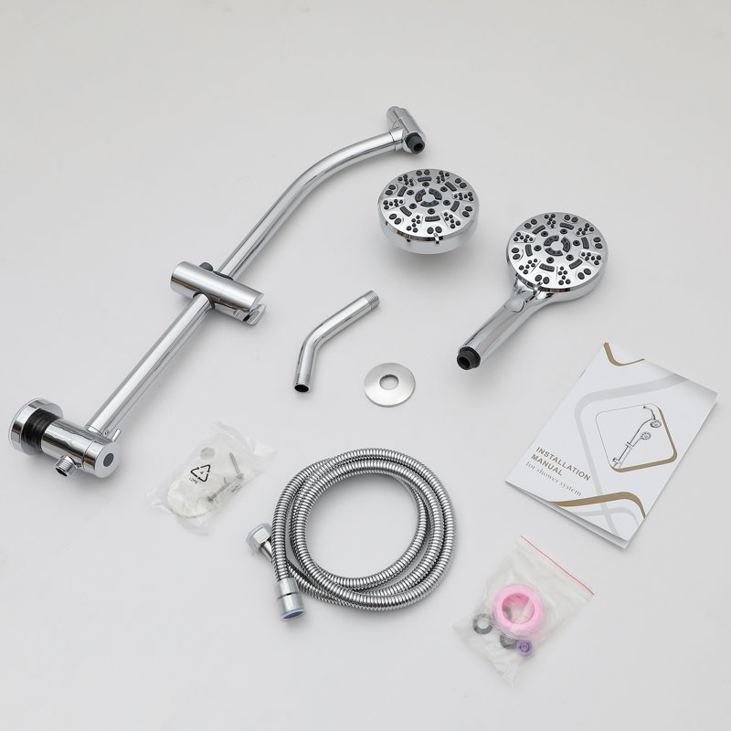 4.7 Inch 8-Spray Dual Shower Head Set