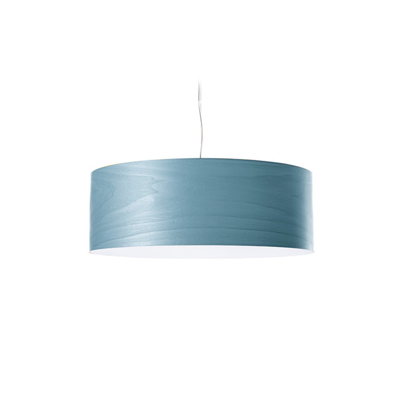 Luminaire suspendu Gea par Mariví Calvo, E26, Bleu mer