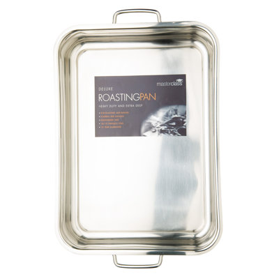 MasterClass Stainless Steel Heavy Duty Roasting Pan