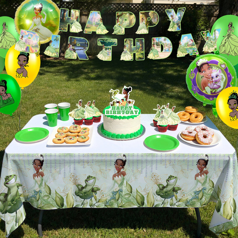 29 pièces d'articles de fête d'anniversaire La Princesse et la grenouille