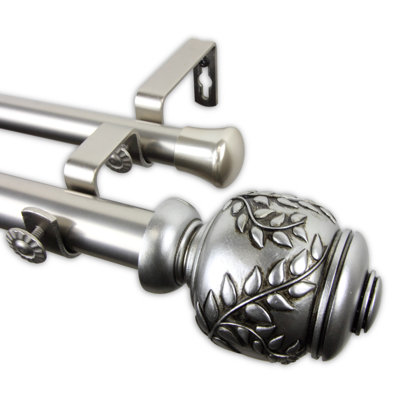 Haings Steel Double Curtain Rod